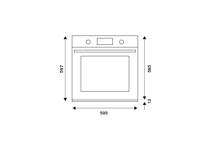 60cm Electric Pyro Built-in oven LCD display | Bertazzoni