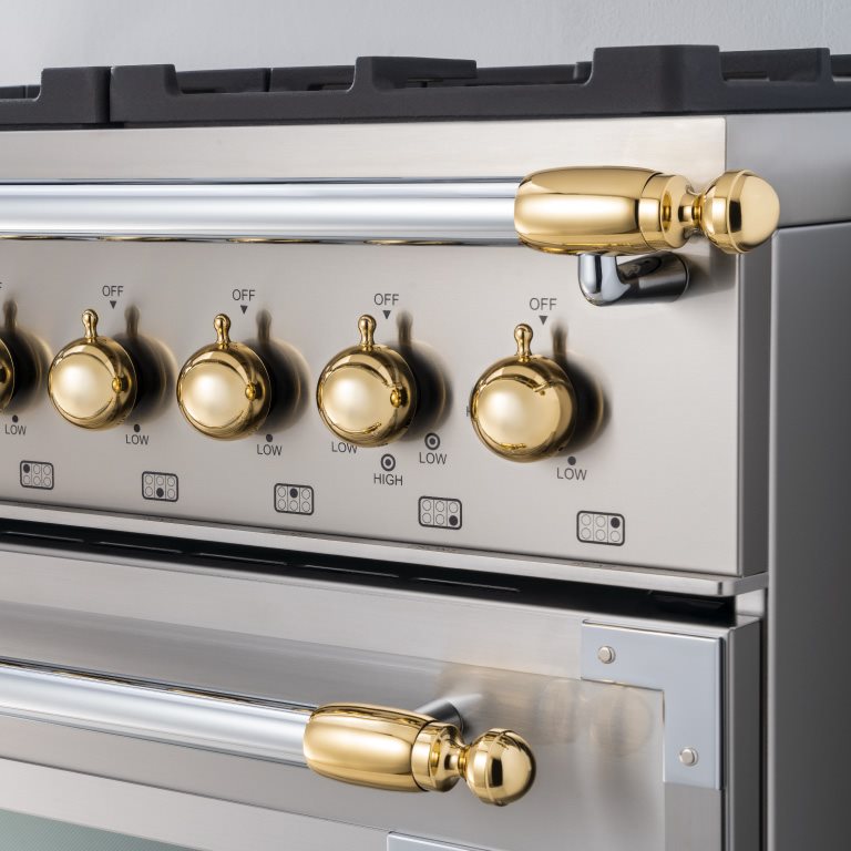 Gold décor set for Cooker and Hood | Bertazzoni - Gold