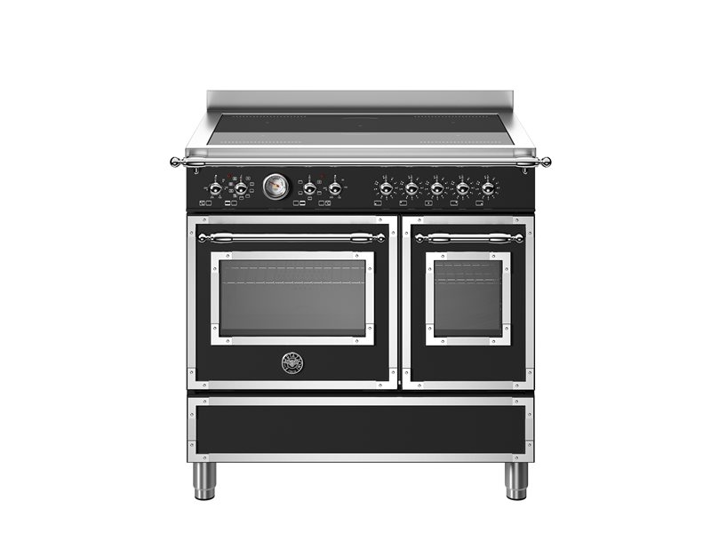 90 cm induction top electric double oven | Bertazzoni - Nero Matt